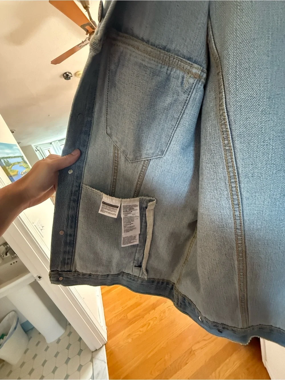 Levi's Light Wash Denim Jacket in Blue